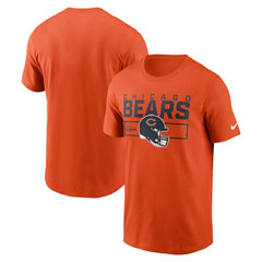 Chicago Bears Primetime Helmet Essential T-Shirt - Orange | Nike online