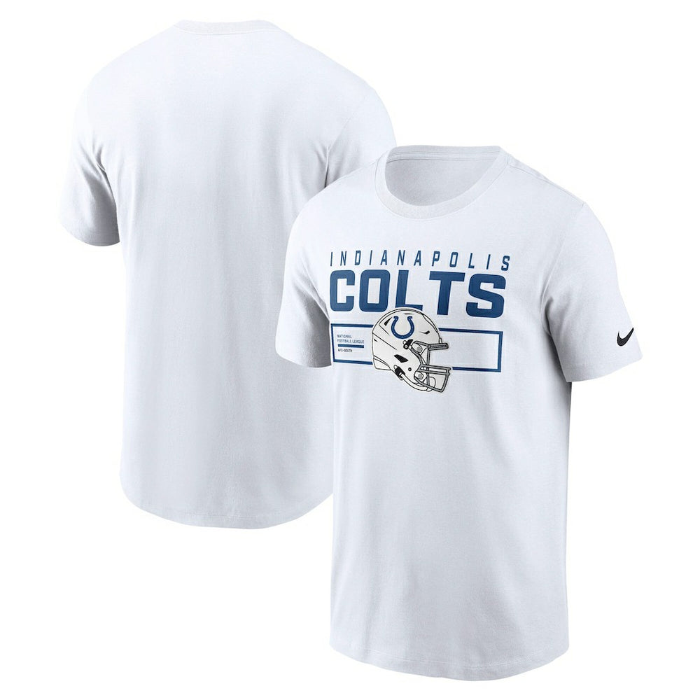Indianapolis Colts Primetime Helmet Essential T-Shirt - White | Nike discount