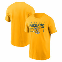 Green Bay Packers Primetime Helmet Essential T-Shirt - Gold | Nike discount