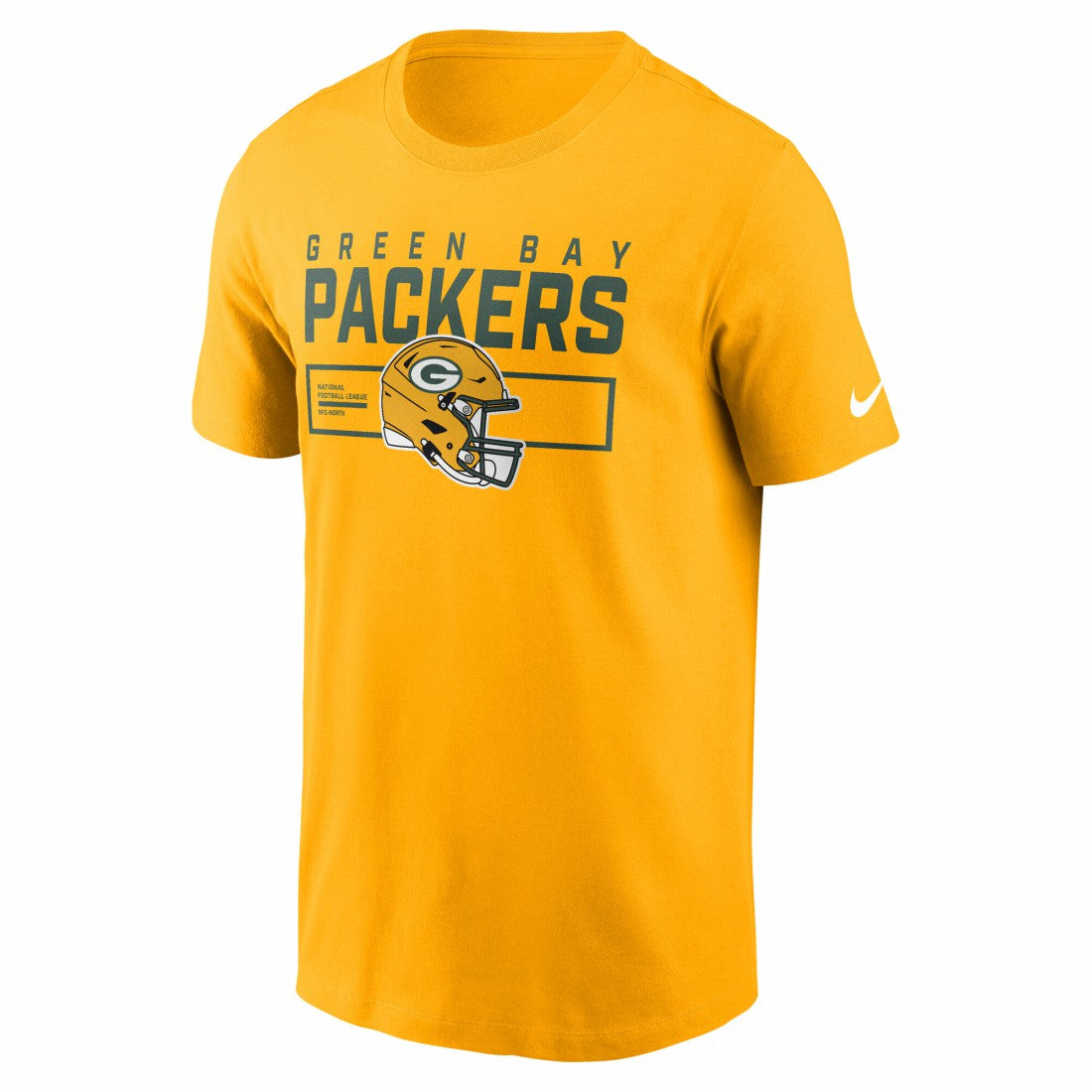 Green Bay Packers Primetime Helmet Essential T-Shirt - Gold | Nike discount