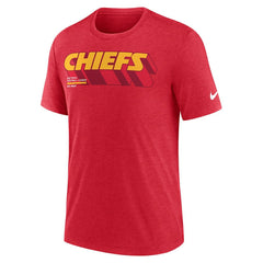 Kansas City Chiefs Long Pass Tri-Blend T-Shirt - Heather Red | Nike cheap