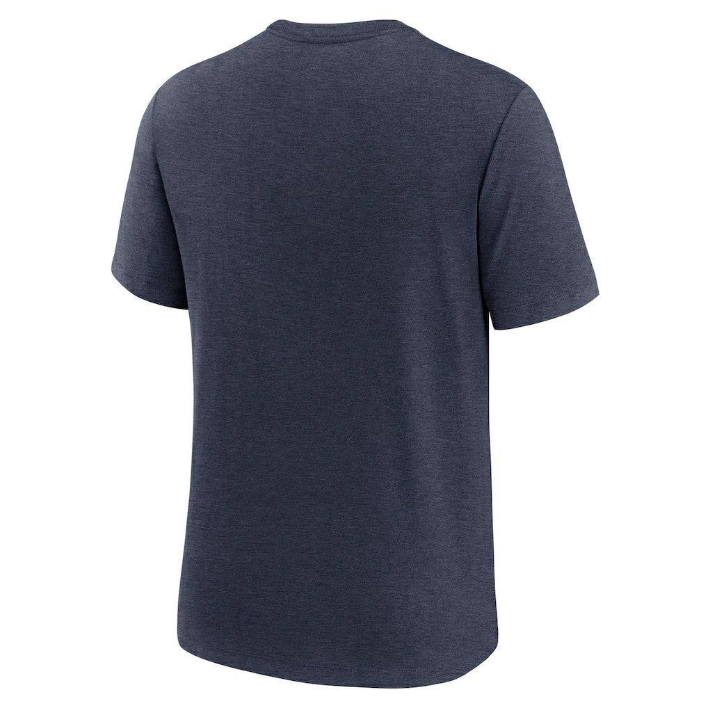 Dallas Cowboys Long Pass Tri-Blend T-Shirt - Heather Navy | Nike for sale