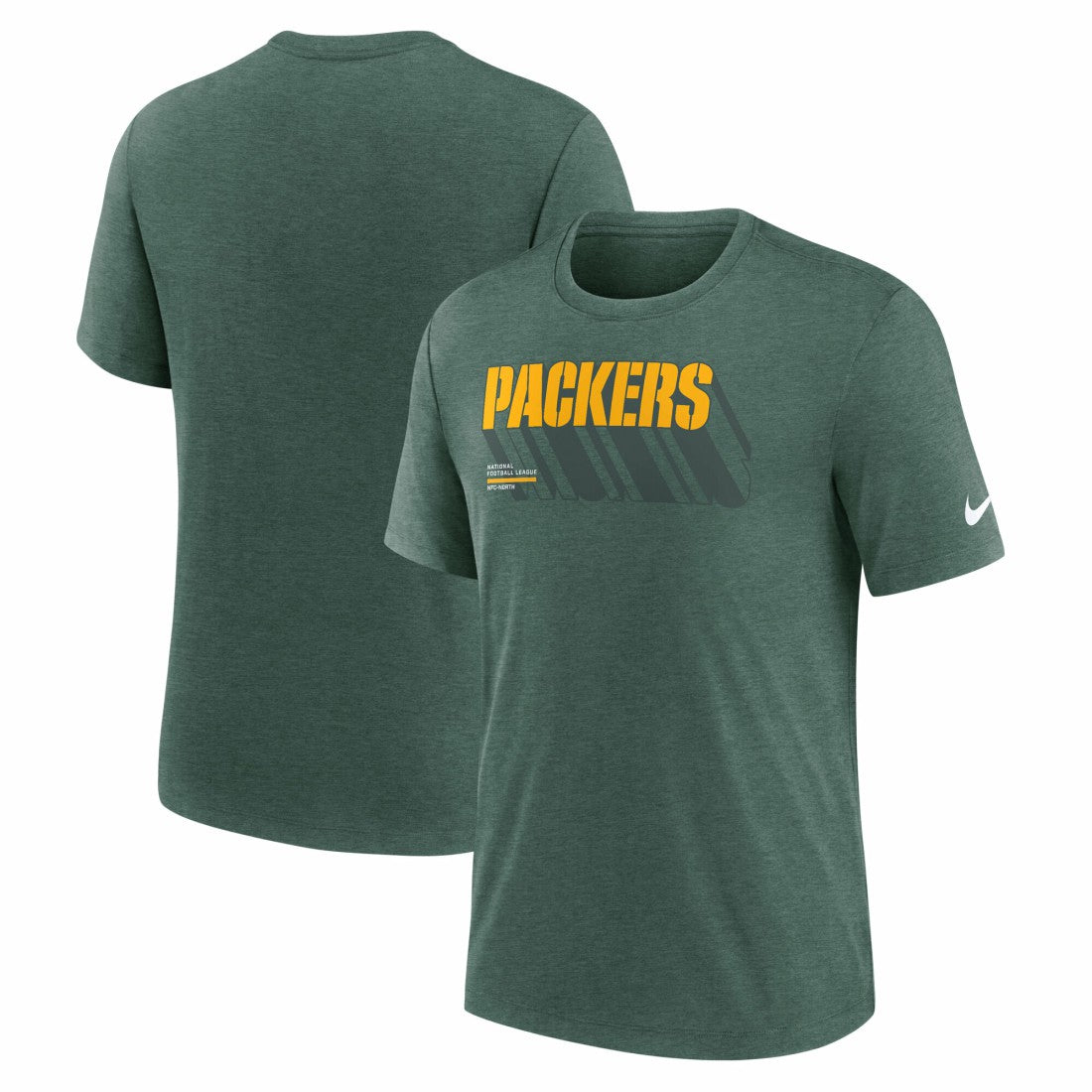 Green Bay Packers Long Pass Tri-Blend T-Shirt - Heather Green | Nike cheap