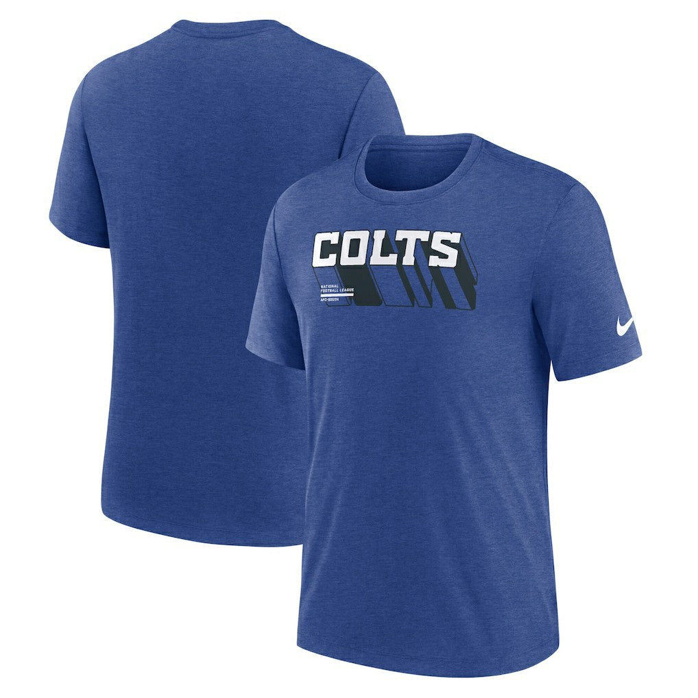 Indianapolis Colts Long Pass Tri-Blend T-Shirt - Heather Royal | Nike cheap
