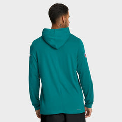 Miami Dolphins Big & Tall Alt Pack Dri-FIT Long Sleeve Hoodie T-Shirt  - Aqua | Nike for sale