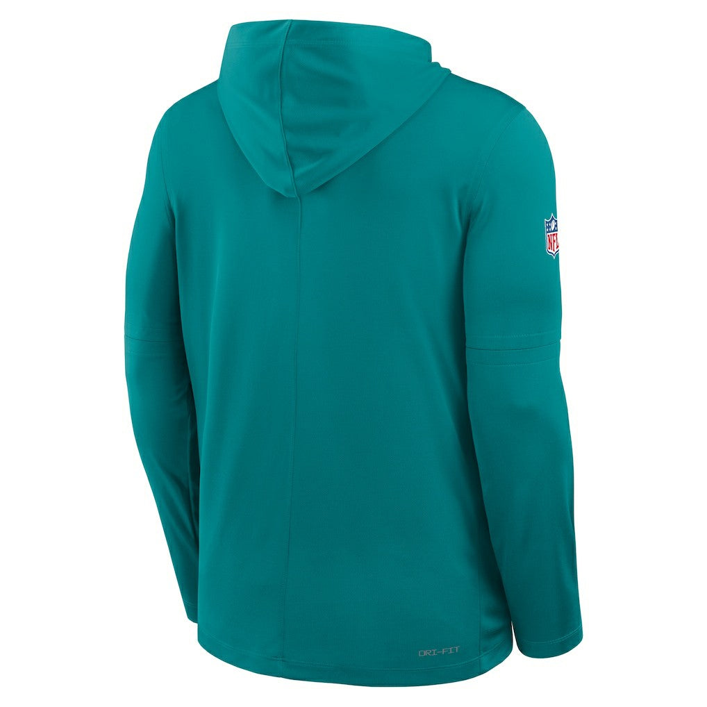 Miami Dolphins Big & Tall Alt Pack Dri-FIT Long Sleeve Hoodie T-Shirt  - Aqua | Nike for sale