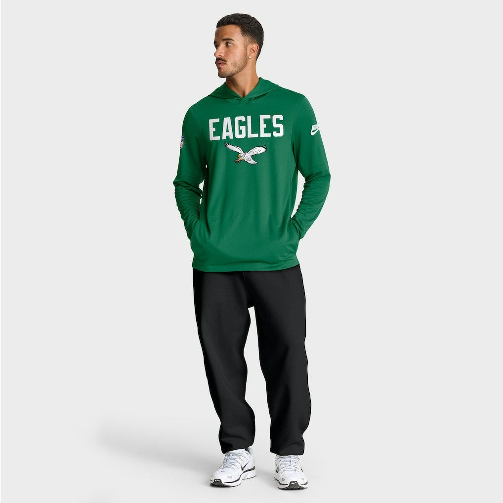 Philadelphia Eagles Big & Tall Alt Pack Dri-FIT Long Sleeve Hoodie T-Shirt  - Kelly Green | Nike for sale