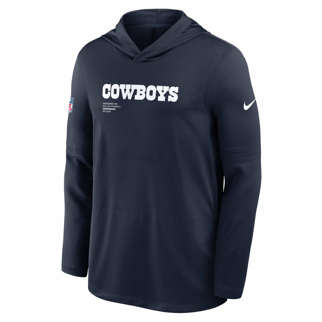 Dallas Cowboys Big & Tall Sideline Dri-FIT Long Sleeve Hoodie T-Shirt - Navy | Nike sale