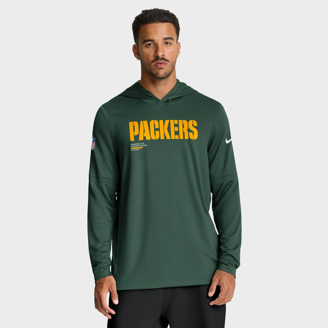 Green Bay Packers Big & Tall Sideline Dri-FIT Long Sleeve Hoodie T-Shirt - Green | Nike on sale