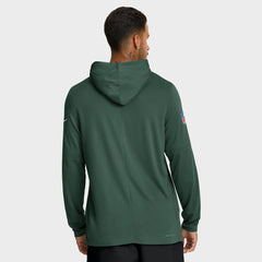 Green Bay Packers Big & Tall Sideline Dri-FIT Long Sleeve Hoodie T-Shirt - Green | Nike on sale