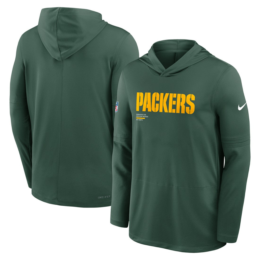 Green Bay Packers Big & Tall Sideline Dri-FIT Long Sleeve Hoodie T-Shirt - Green | Nike on sale