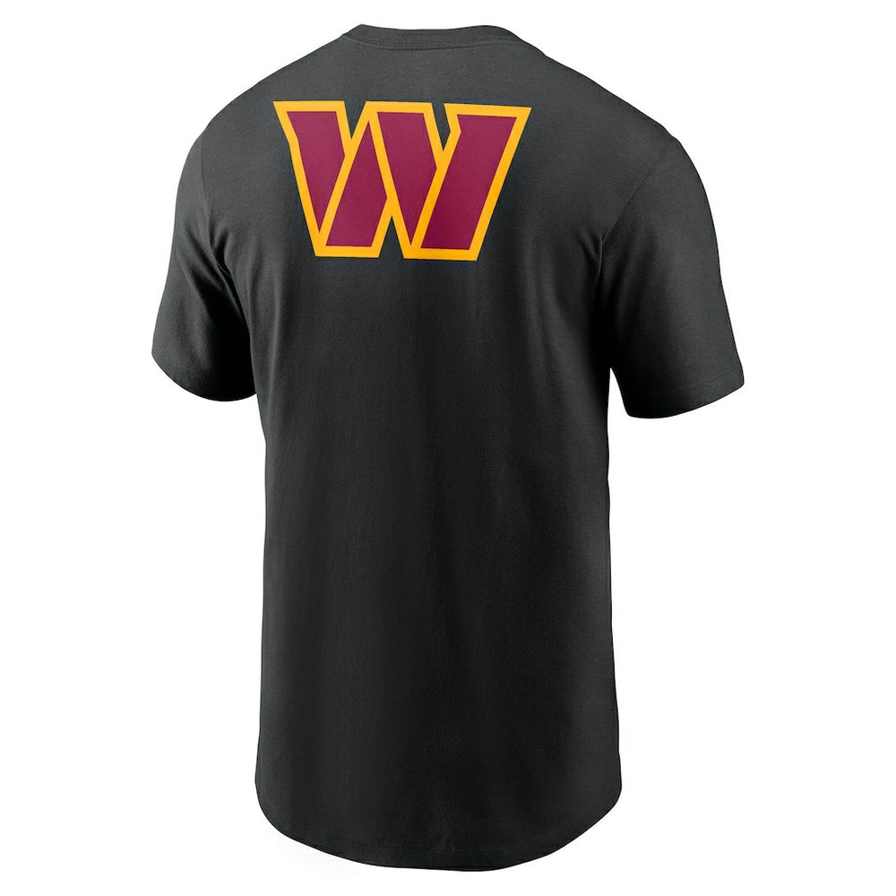 Washington Commanders Rewind Front and Back Hit Essential T-Shirt - Black | Nike on sale