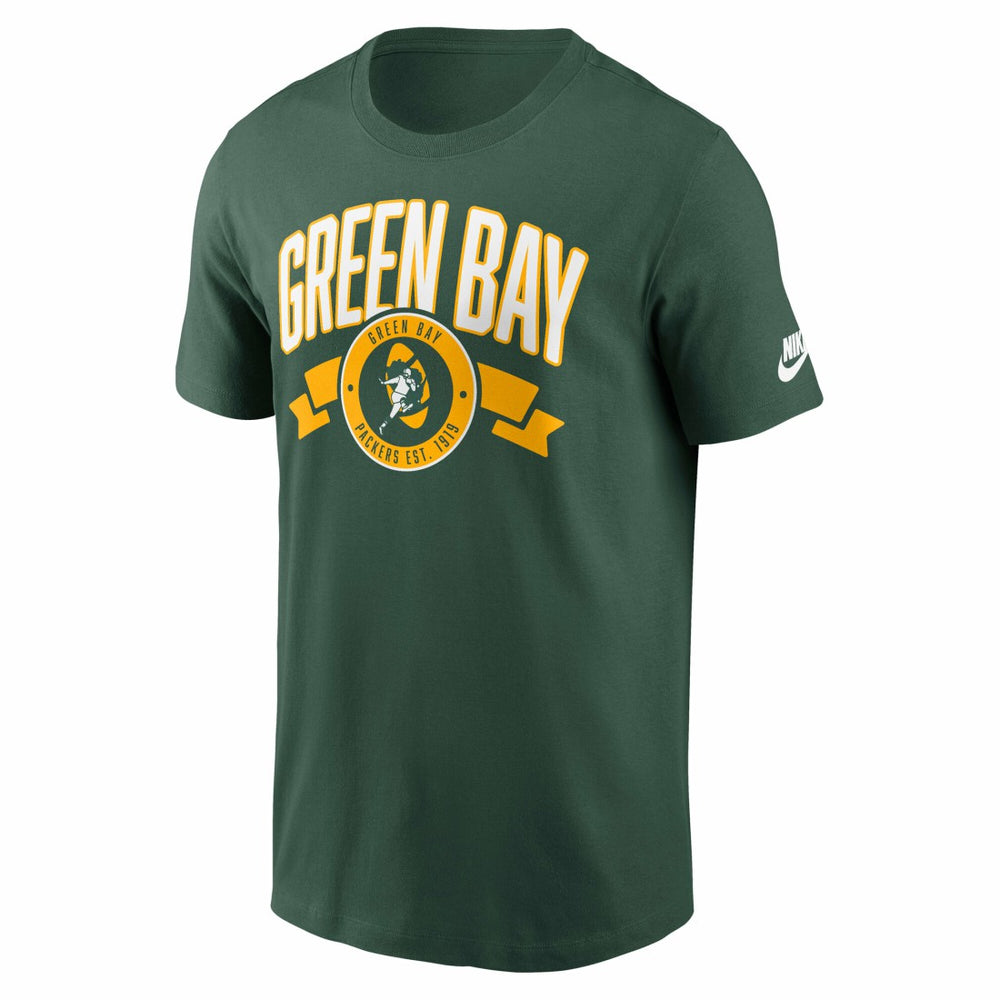 Green Bay Packers Rewind Front and Back Hit Essential T-Shirt - Green | Nike discount