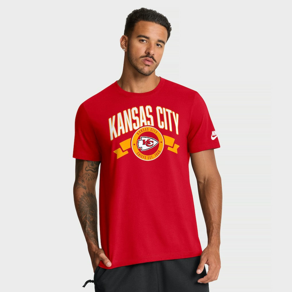 Kansas City Chiefs Rewind Front and Back Hit Essential T-Shirt - Red | Nike cheap