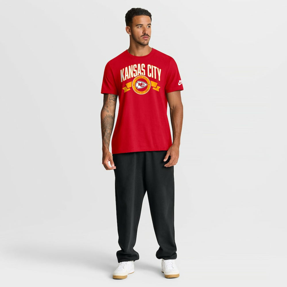 Kansas City Chiefs Rewind Front and Back Hit Essential T-Shirt - Red | Nike cheap