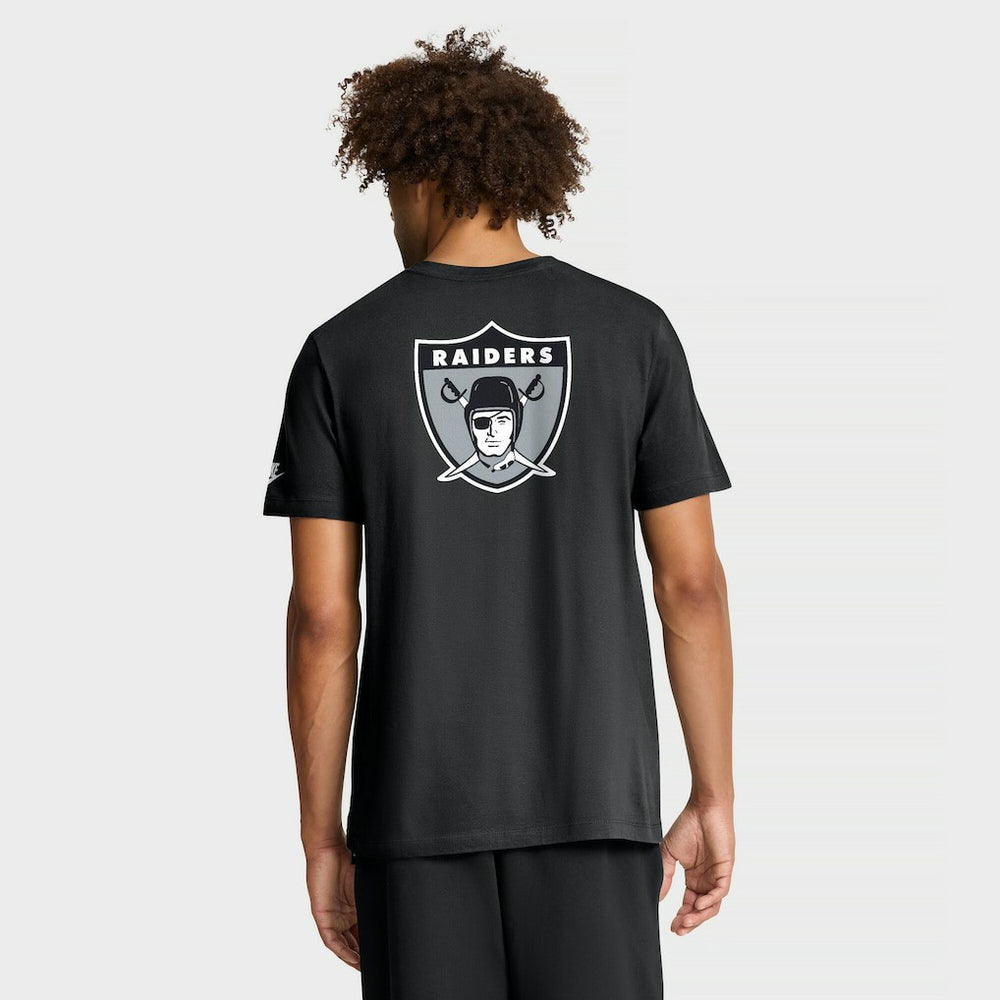 Las Vegas Raiders Rewind Front and Back Hit Essential T-Shirt - Black | Nike outlet