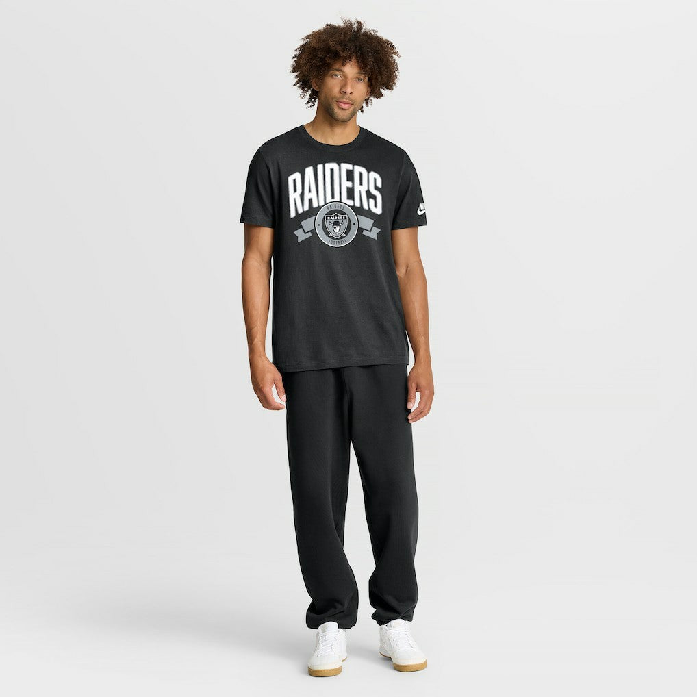 Las Vegas Raiders Rewind Front and Back Hit Essential T-Shirt - Black | Nike outlet