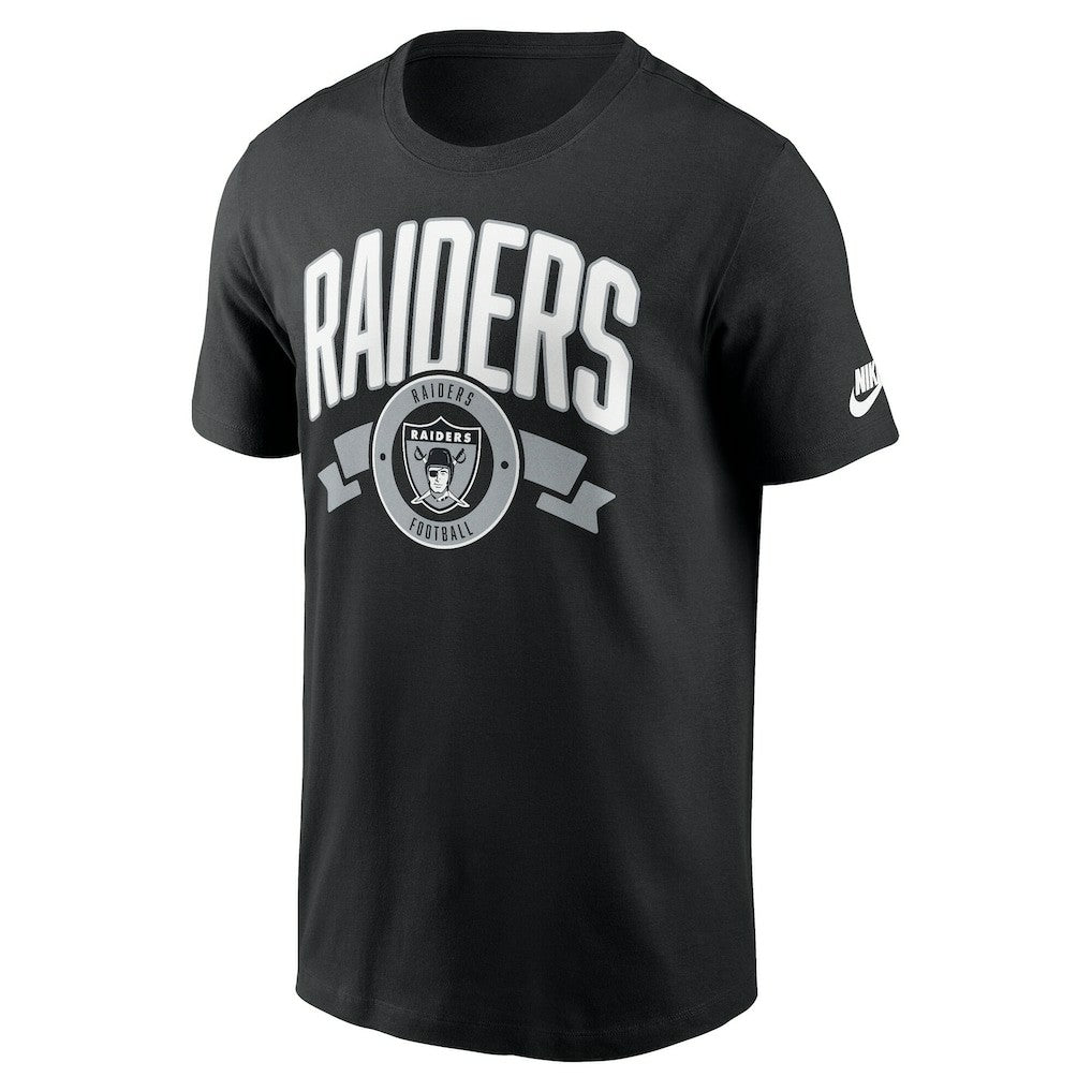 Las Vegas Raiders Rewind Front and Back Hit Essential T-Shirt - Black | Nike outlet