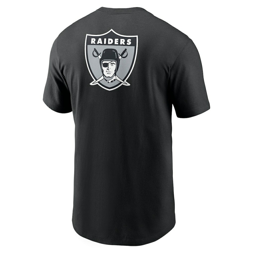 Las Vegas Raiders Rewind Front and Back Hit Essential T-Shirt - Black | Nike outlet
