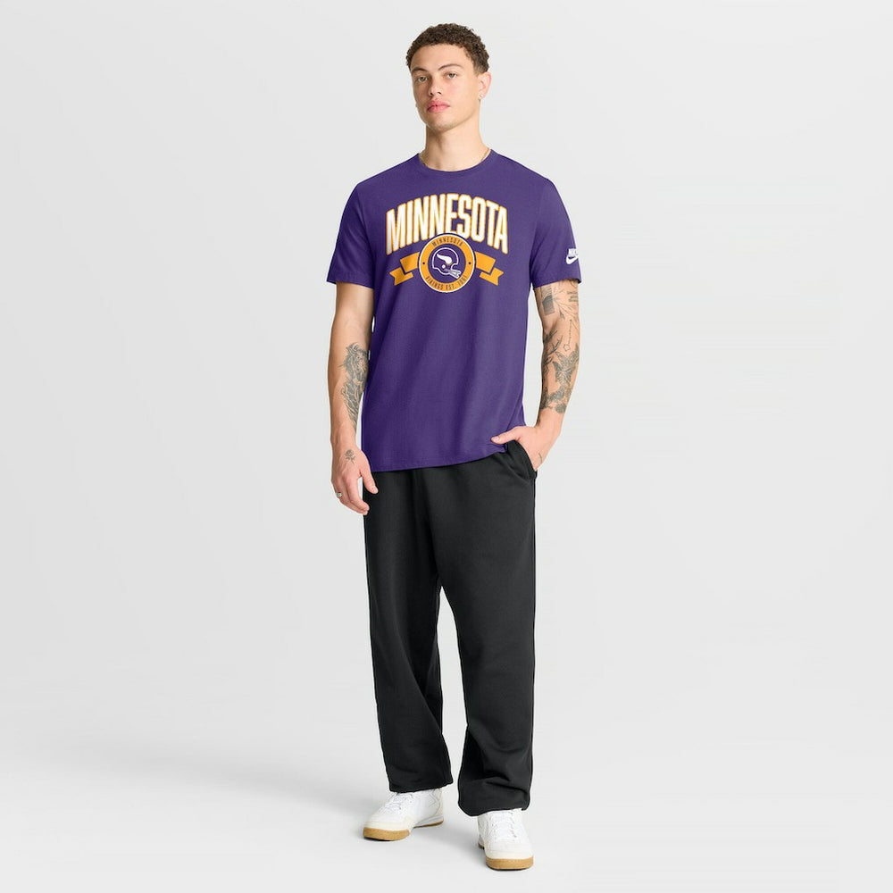 Minnesota Vikings Rewind Front and Back Hit Essential T-Shirt - Purple | Nike for sale