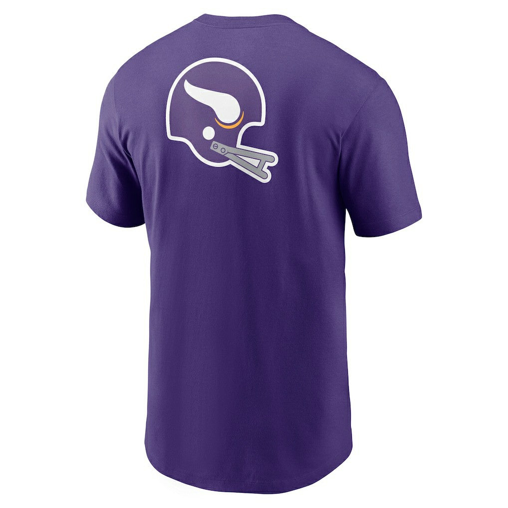 Minnesota Vikings Rewind Front and Back Hit Essential T-Shirt - Purple | Nike for sale