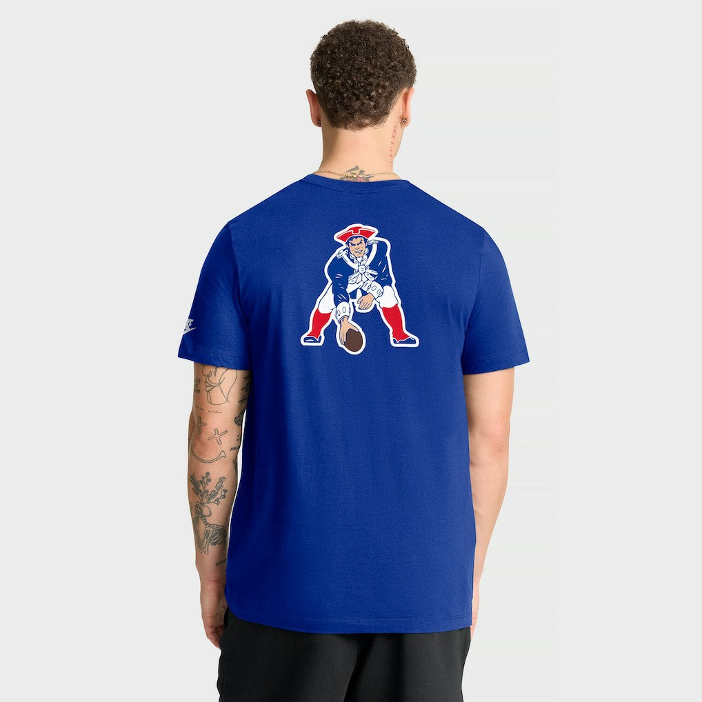 New England Patriots Rewind Front and Back Hit Essential T-Shirt - Royal | Nike cheap