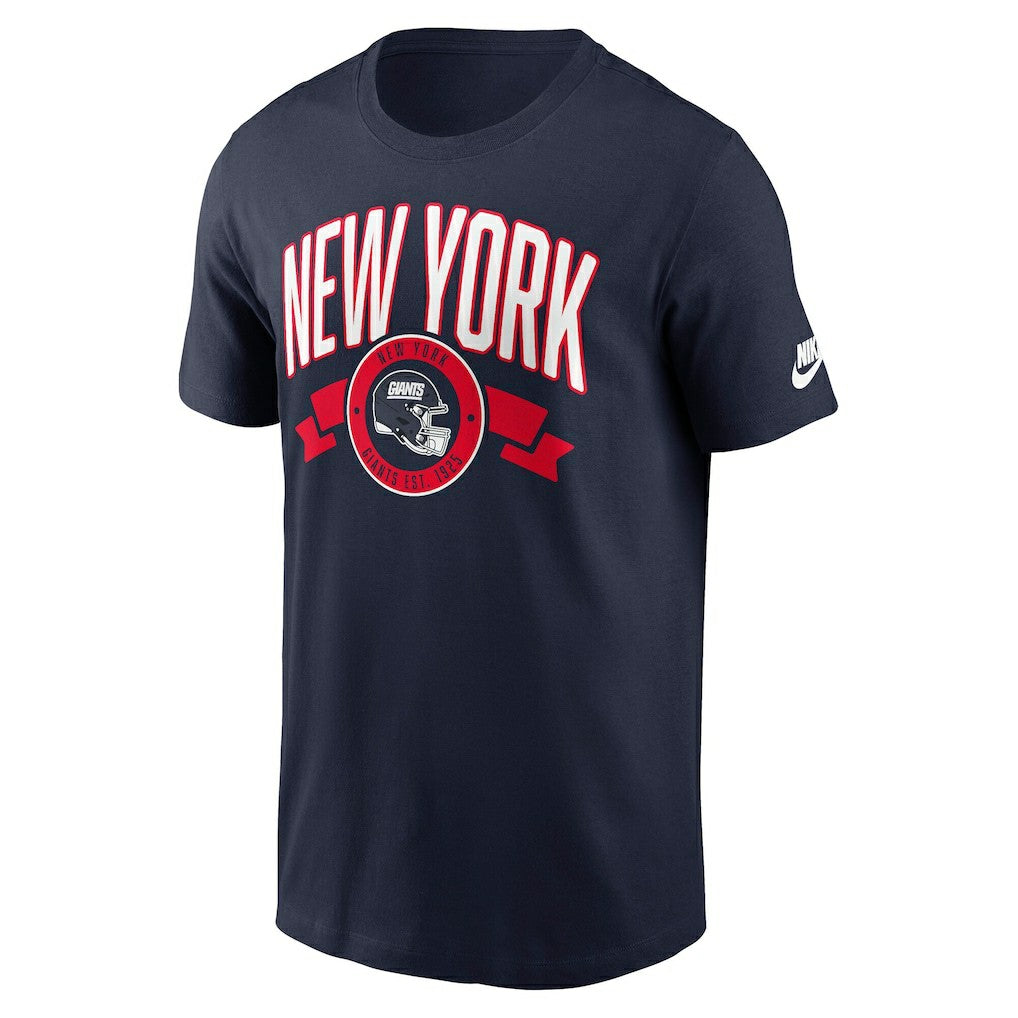New York Giants Rewind Front and Back Hit Essential T-Shirt - Navy | Nike sale