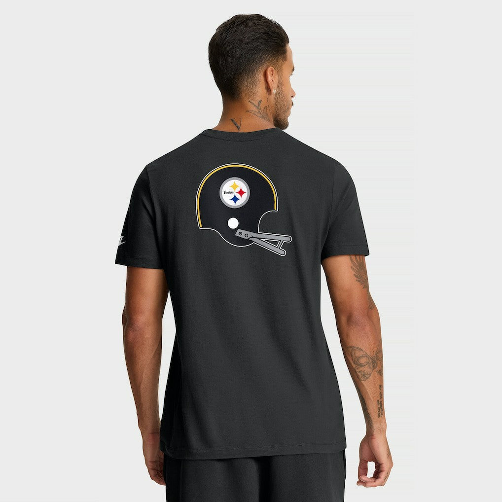 Pittsburgh Steelers Rewind Front and Back Hit Essential T-Shirt - Black | Nike outlet