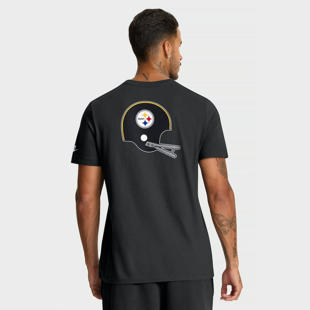 Pittsburgh Steelers Rewind Front and Back Hit Essential T-Shirt - Black | Nike outlet