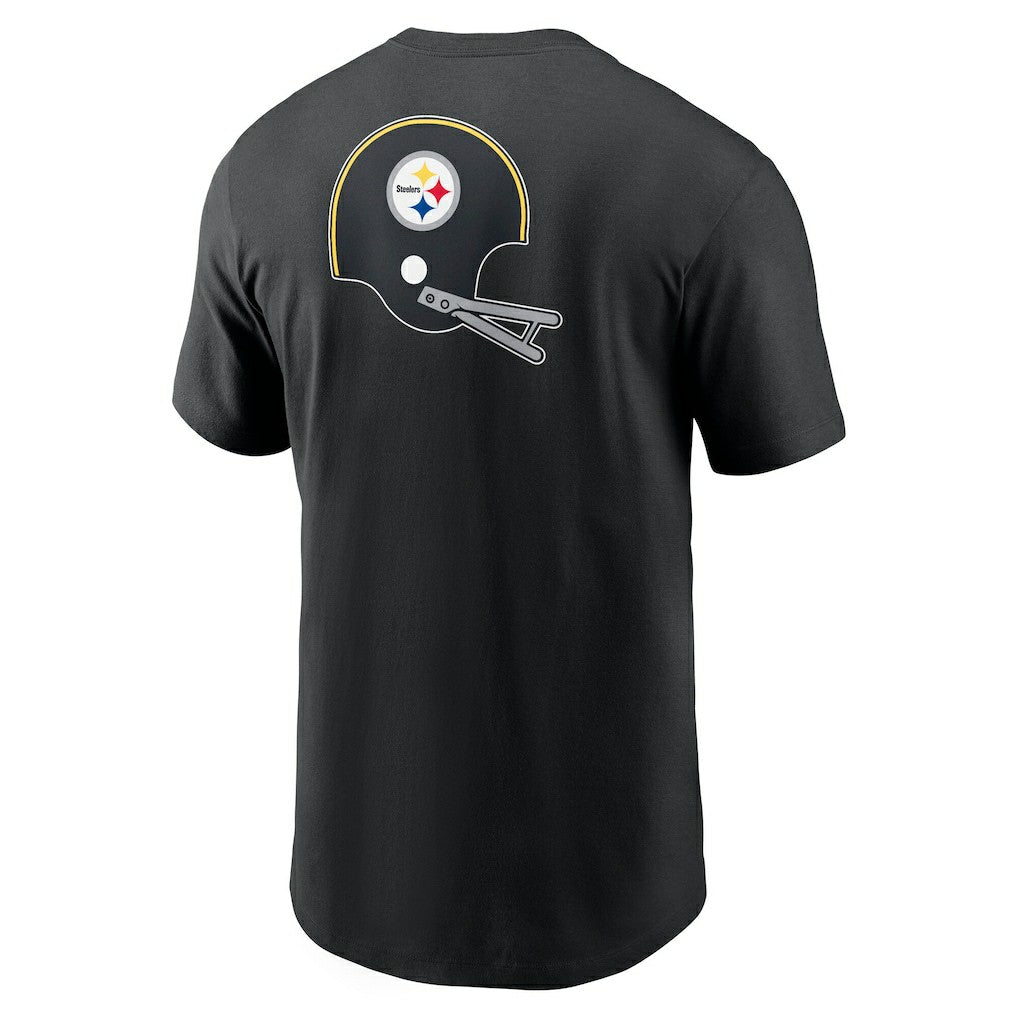 Pittsburgh Steelers Rewind Front and Back Hit Essential T-Shirt - Black | Nike outlet