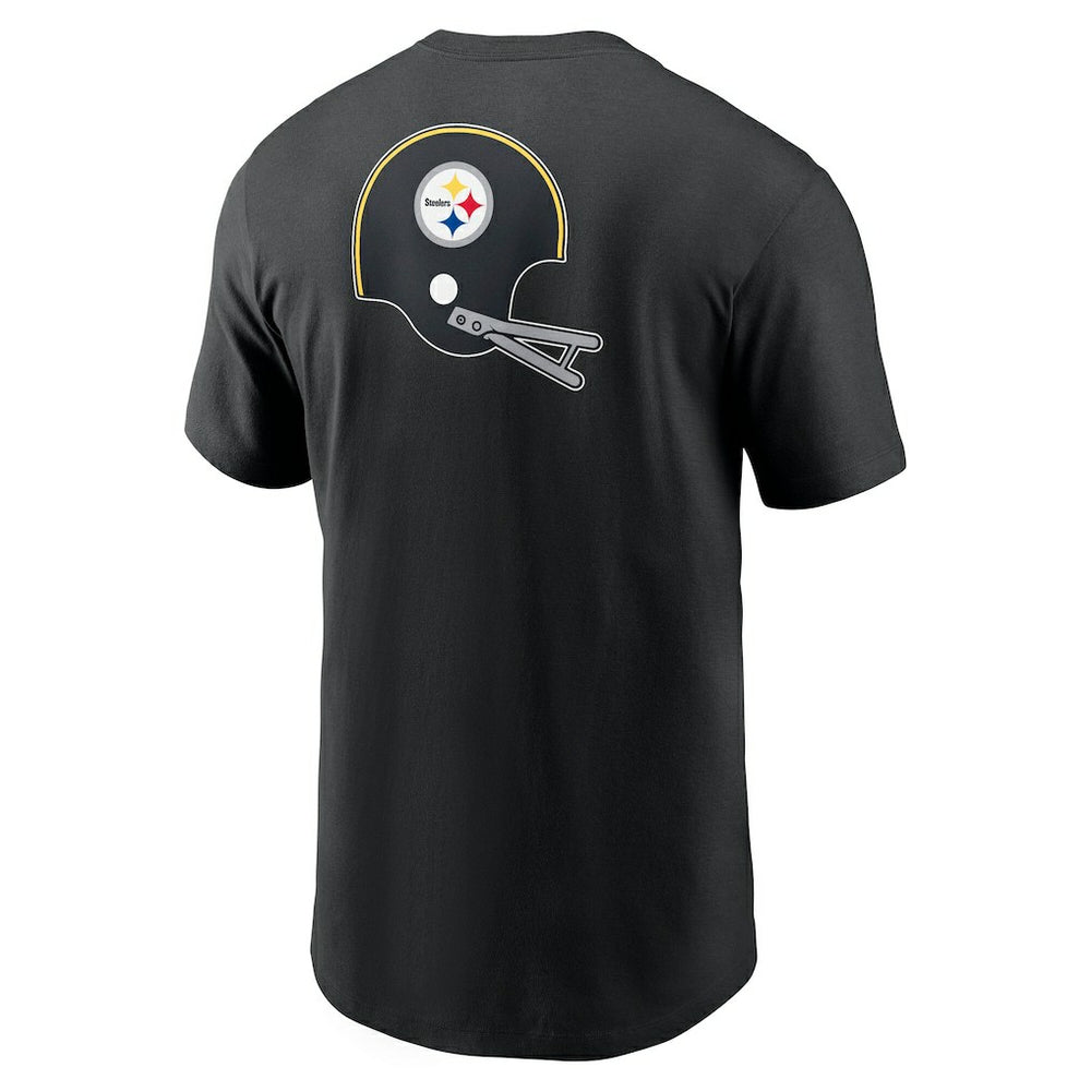 Pittsburgh Steelers Rewind Front and Back Hit Essential T-Shirt - Black | Nike outlet