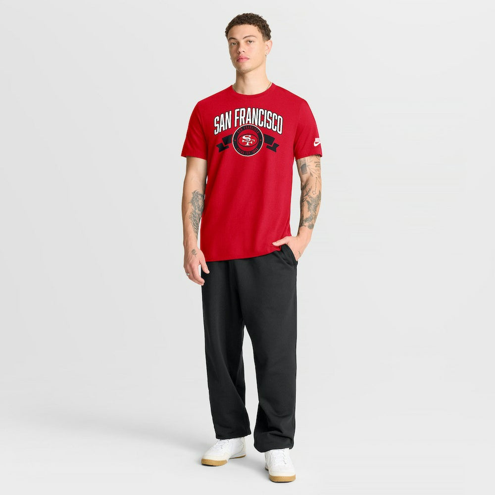 San Francisco 49ers Rewind Front and Back Hit Essential T-Shirt - Scarlet | Nike for sale