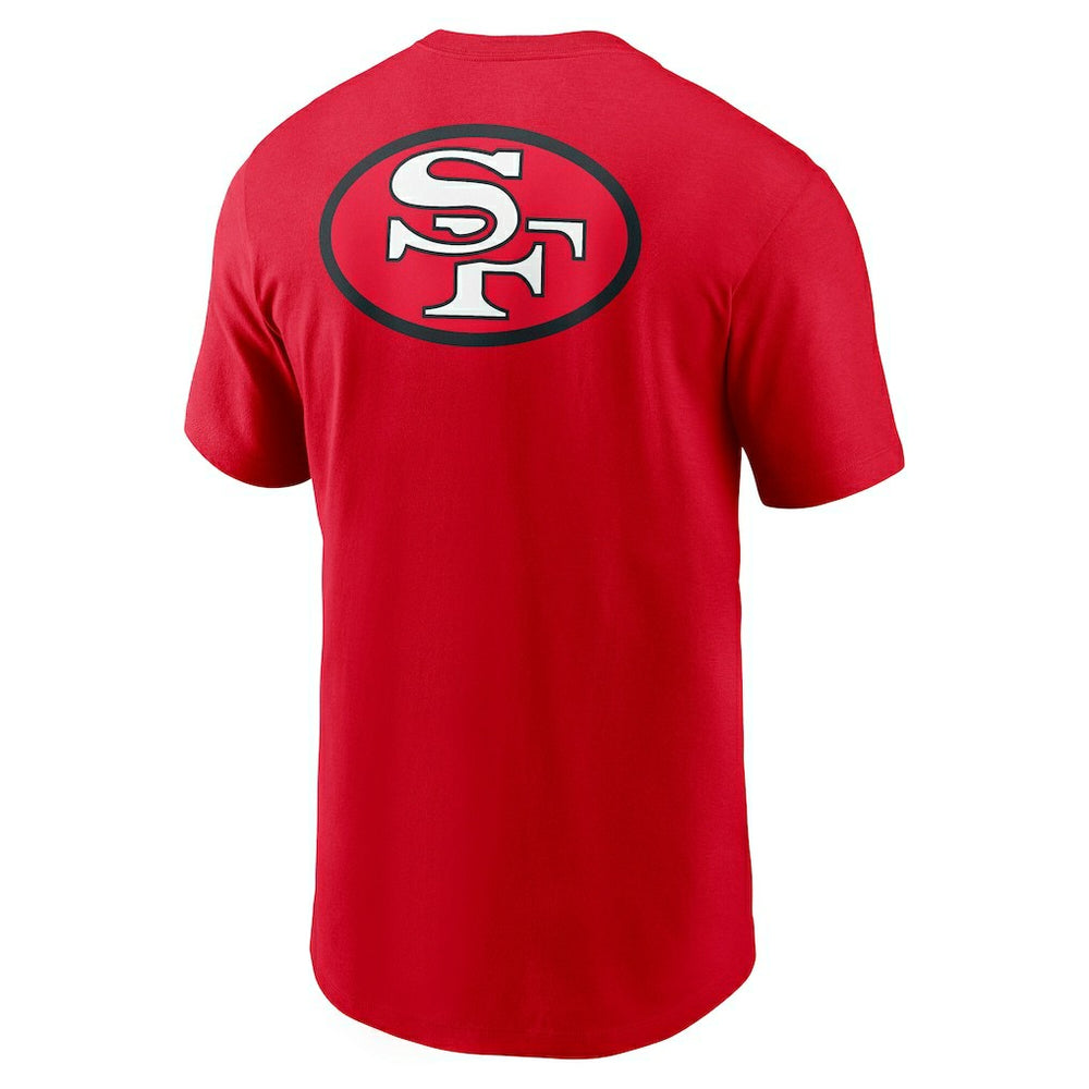 San Francisco 49ers Rewind Front and Back Hit Essential T-Shirt - Scarlet | Nike for sale