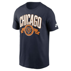 Chicago Bears Rewind Front and Back Hit Essential T-Shirt - Navy | Nike on sale