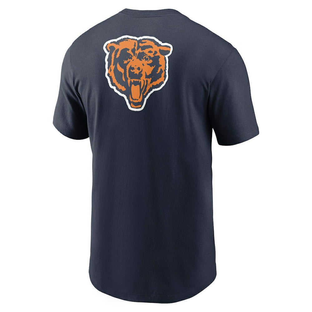 Chicago Bears Rewind Front and Back Hit Essential T-Shirt - Navy | Nike on sale