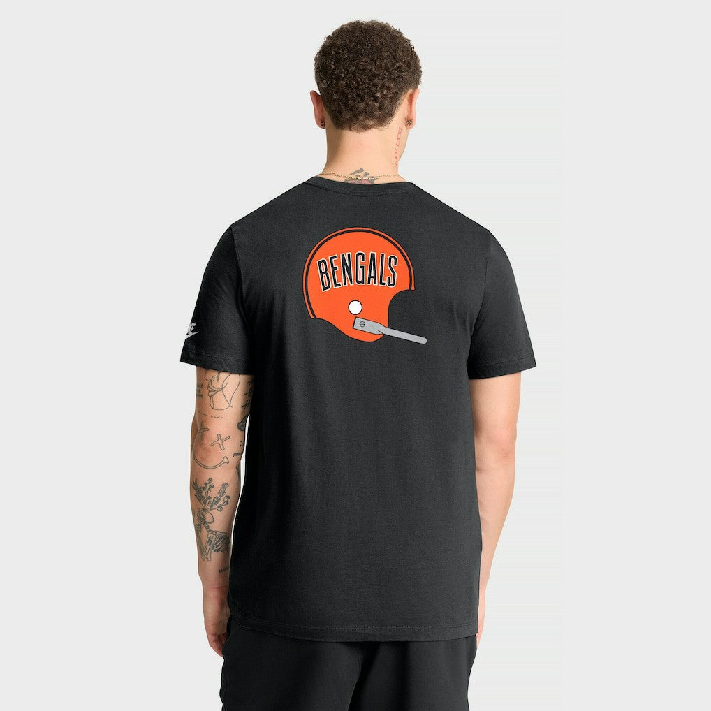 Cincinnati Bengals Rewind Front and Back Hit Essential T-Shirt - Black | Nike discount