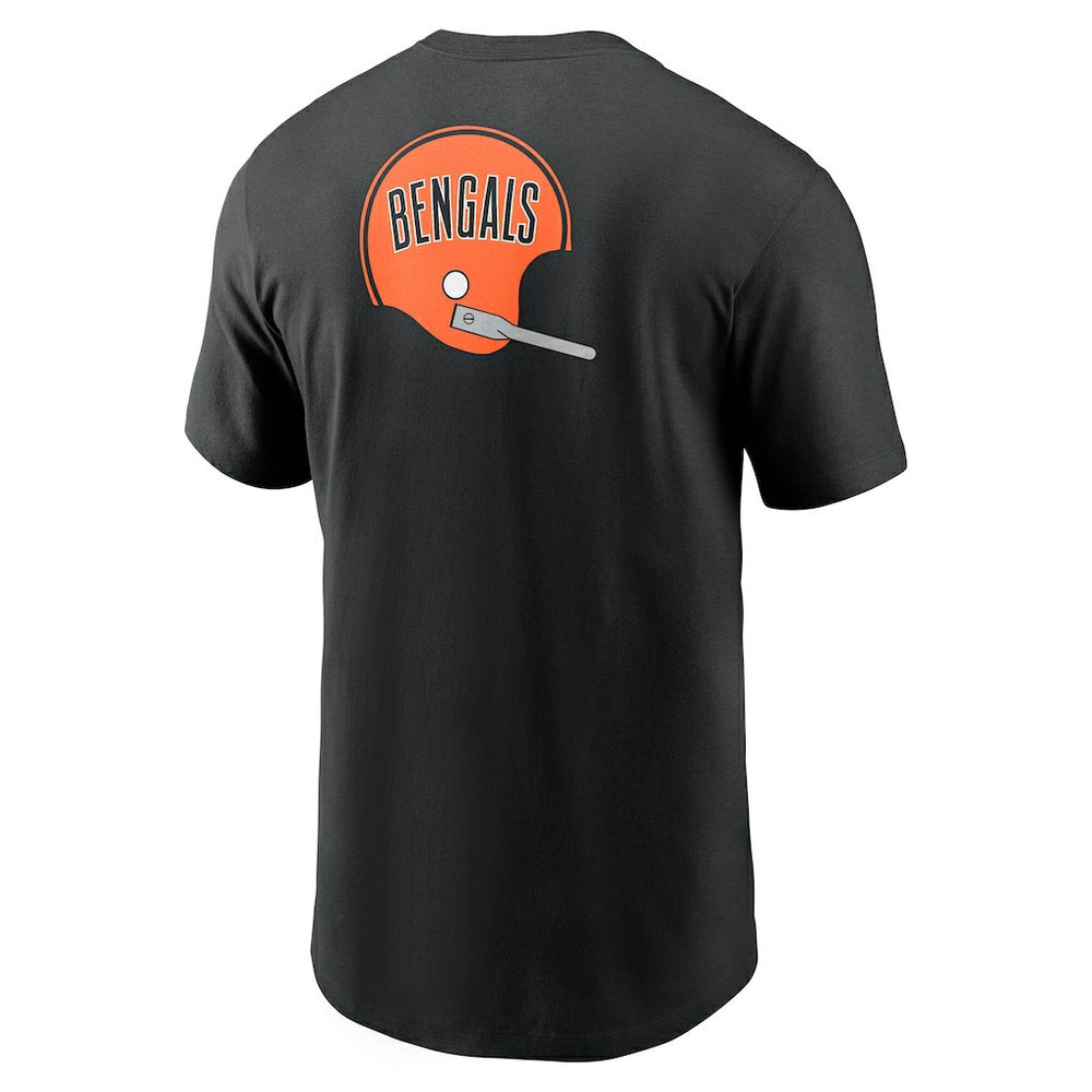 Cincinnati Bengals Rewind Front and Back Hit Essential T-Shirt - Black | Nike discount