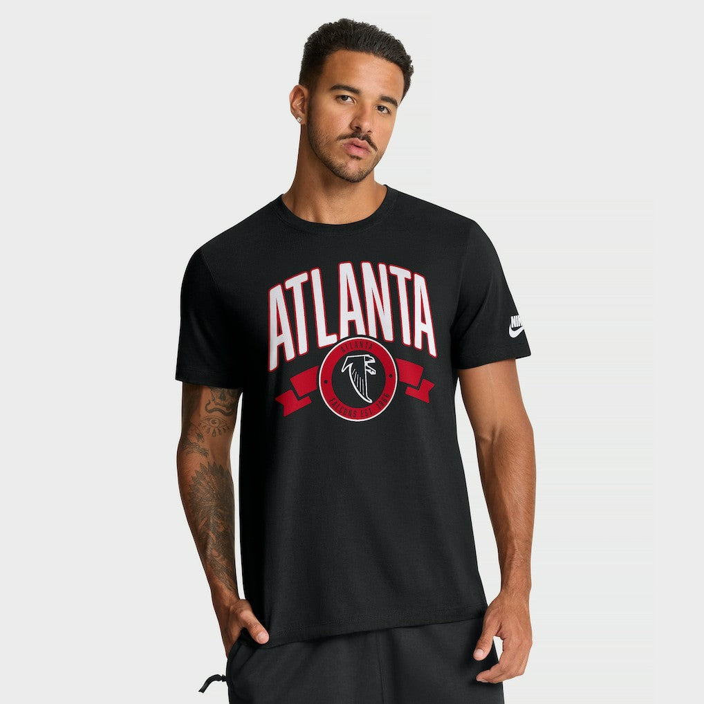 Atlanta Falcons Rewind Front and Back Hit Essential T-Shirt - Black | Nike cheap