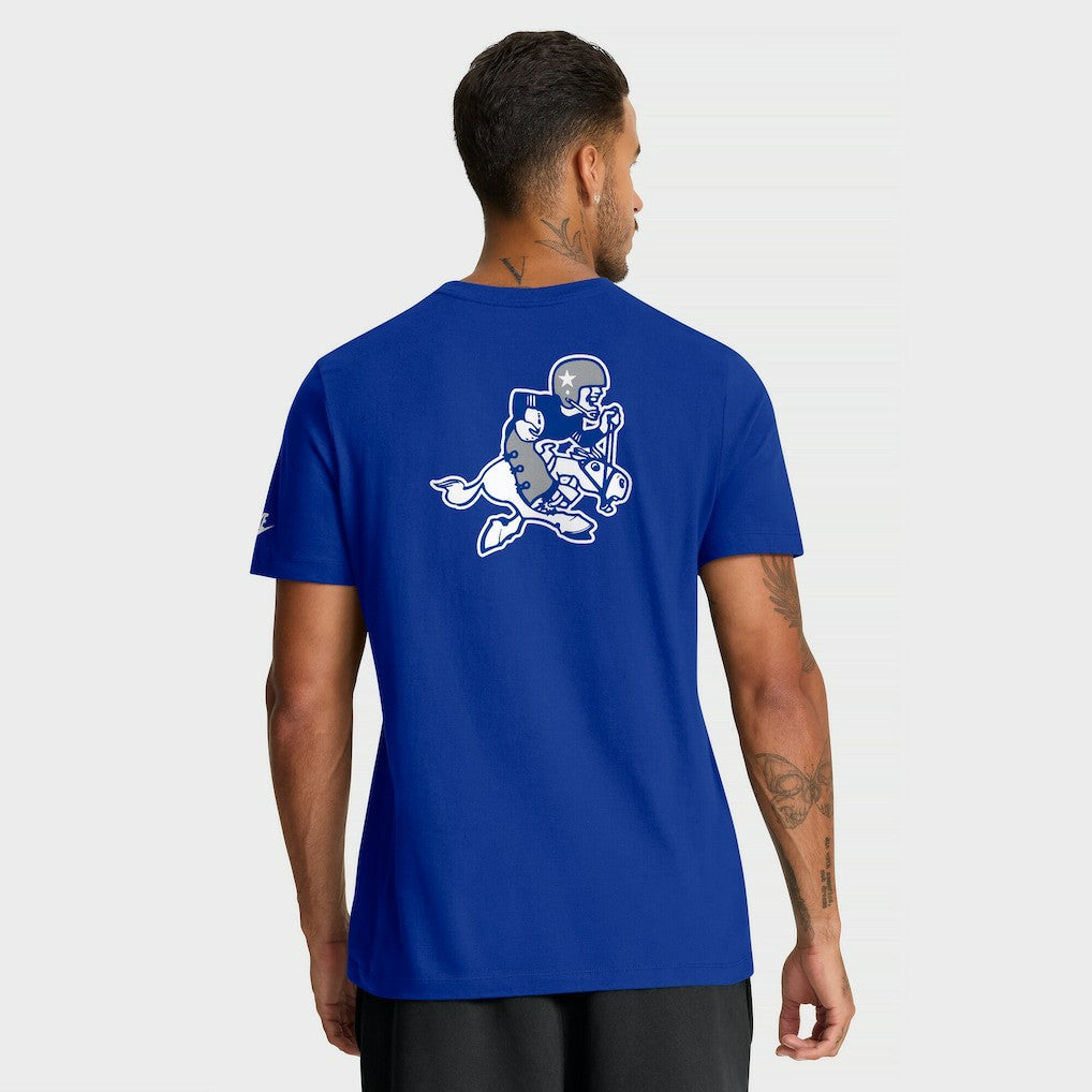 Dallas Cowboys Rewind Front and Back Hit Essential T-Shirt - Royal | Nike online