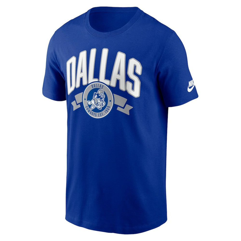 Dallas Cowboys Rewind Front and Back Hit Essential T-Shirt - Royal | Nike online