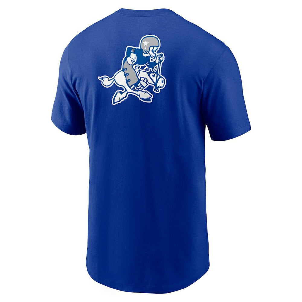 Dallas Cowboys Rewind Front and Back Hit Essential T-Shirt - Royal | Nike online