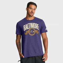 Baltimore Ravens Rewind Front and Back Hit Essential T-Shirt - Purple | Nike outlet