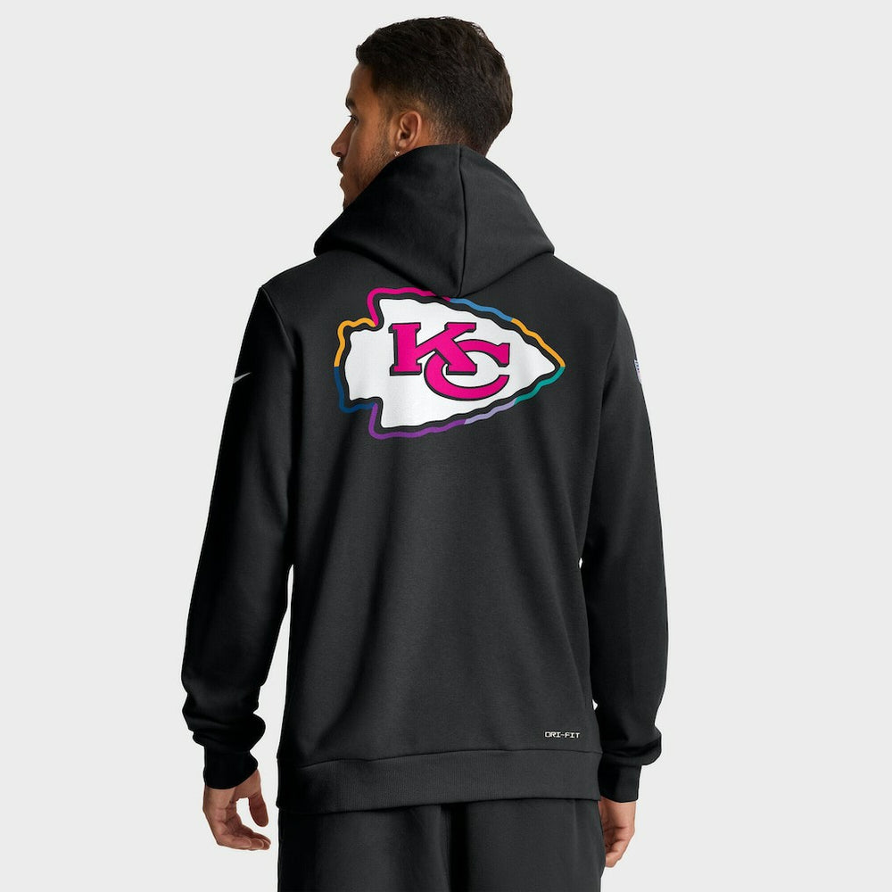 Kansas City Chiefs Tall 2025 NFL Crucial Catch Sideline Standard Issue Dri-FIT Hoodie - Black | Nike sale
