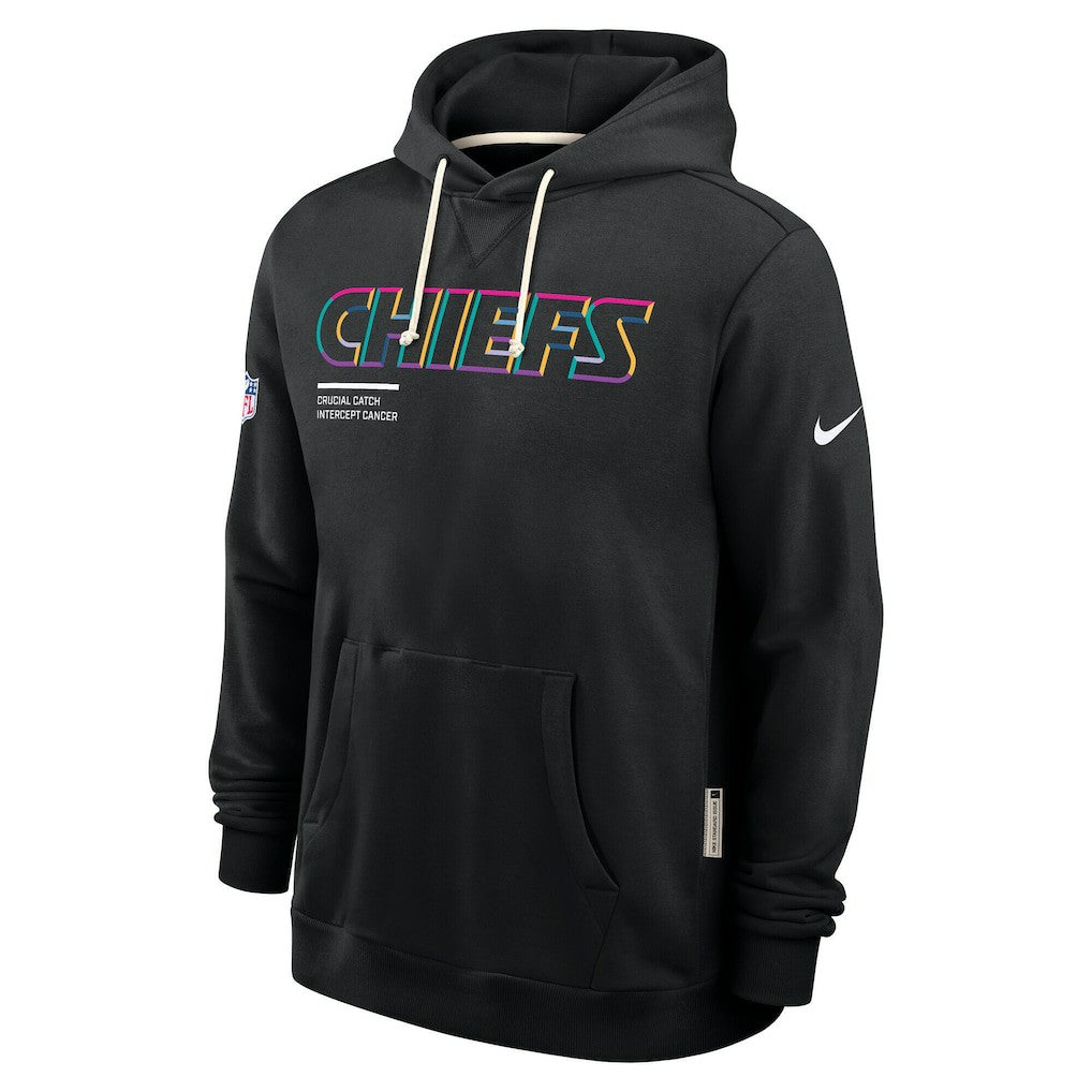 Kansas City Chiefs Tall 2025 NFL Crucial Catch Sideline Standard Issue Dri-FIT Hoodie - Black | Nike sale