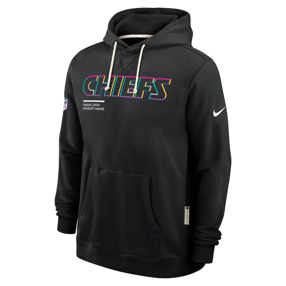 Kansas City Chiefs Tall 2025 NFL Crucial Catch Sideline Standard Issue Dri-FIT Hoodie - Black | Nike sale