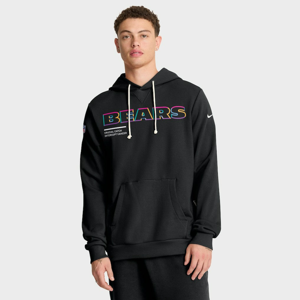 Chicago Bears Tall 2025 NFL Crucial Catch Sideline Standard Issue Dri-FIT Hoodie - Black | Nike sale