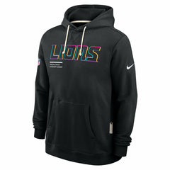 Detroit Lions Tall 2025 NFL Crucial Catch Sideline Standard Issue Dri-FIT Hoodie - Black | Nike discount