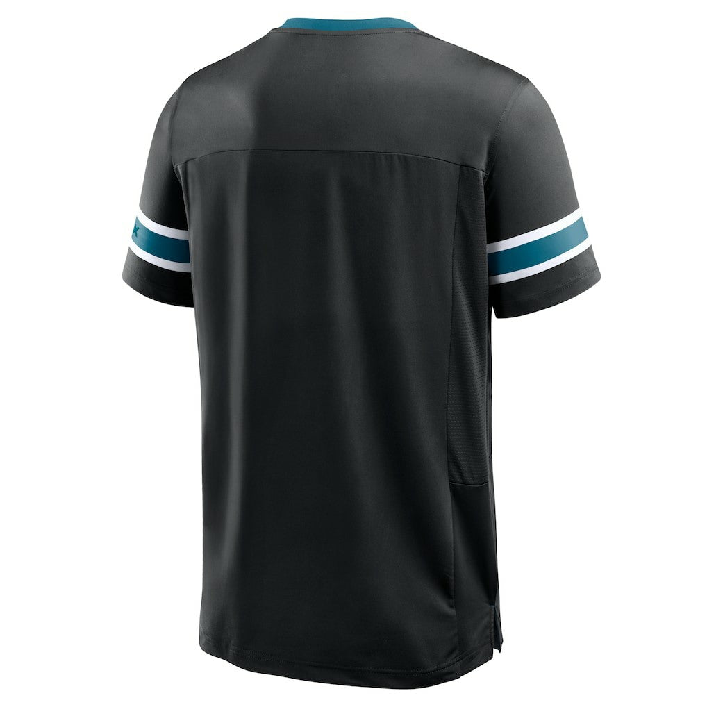 Jacksonville Jaguars Hometown Premium Hashmark V-Neck T-Shirt - Black outlet