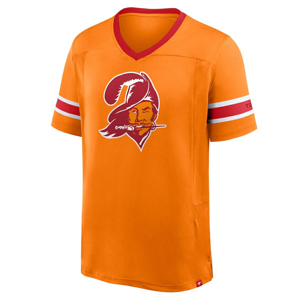 Tampa Bay Buccaneers Hometown Premium Hashmark V-Neck T-Shirt - Orange sale