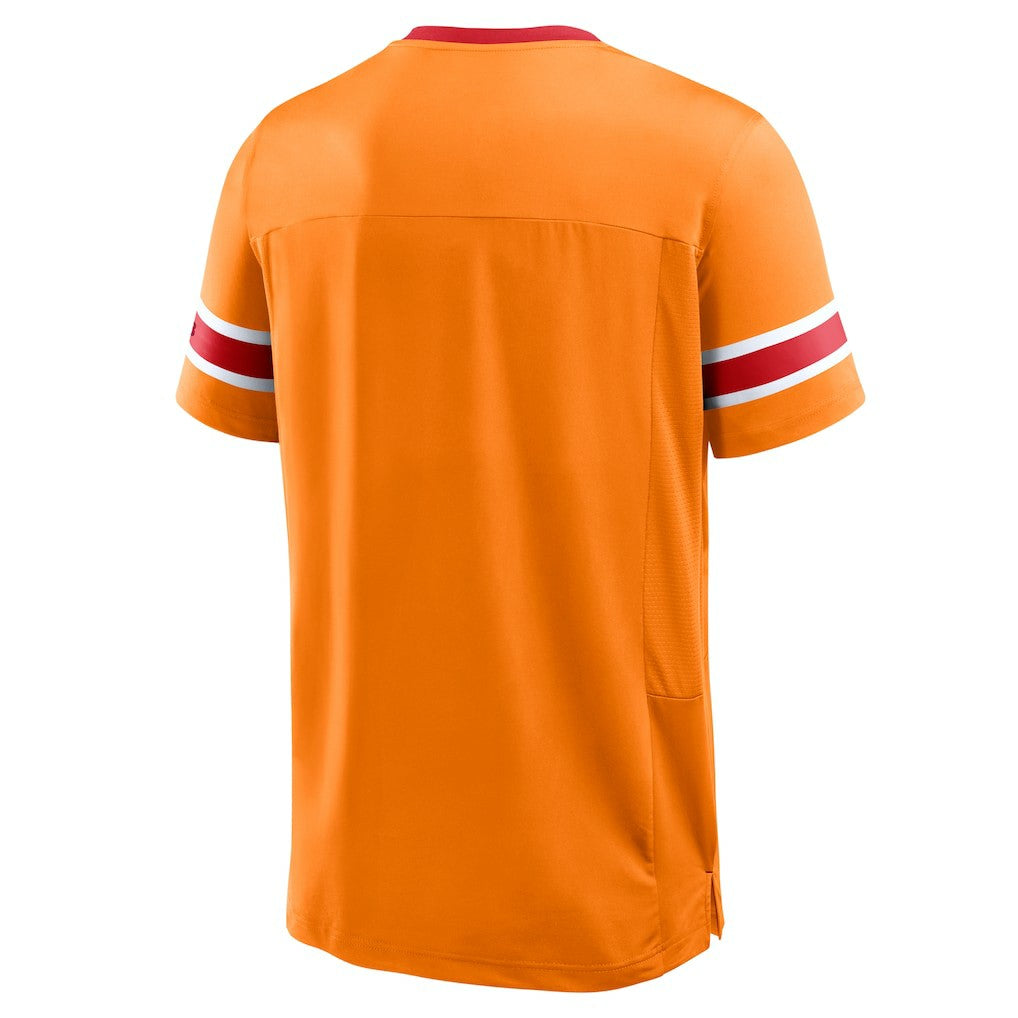 Tampa Bay Buccaneers Hometown Premium Hashmark V-Neck T-Shirt - Orange sale